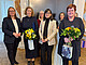 Generationswechsel in der Gleichstellungsarbeit an der Universität Hohenheim: Regina Rapp, Rotraud Konca, Prof. Dr. Verena Hüttl-Maack und Prof. Dr. Ute Mackenstedt (v.l.)